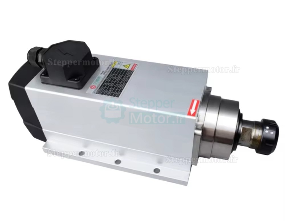 Moteur de broche CNC &agrave; refroidissement par air GDZ120x103-6 220 V/380 V 6 kW 18&nbsp;000 tr/min Pince ER32 400 Hz